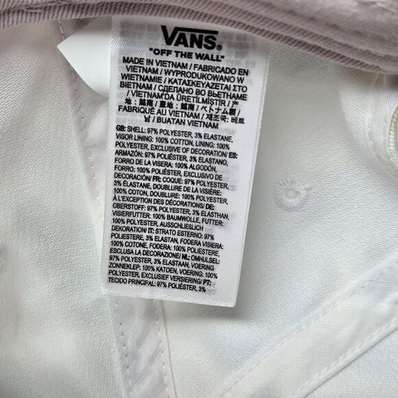 Vans Tie-Dye Adjustable Baseball Cap Logo Patch Pink & Green Unisex Cotton Blend - Picture 7 of 8